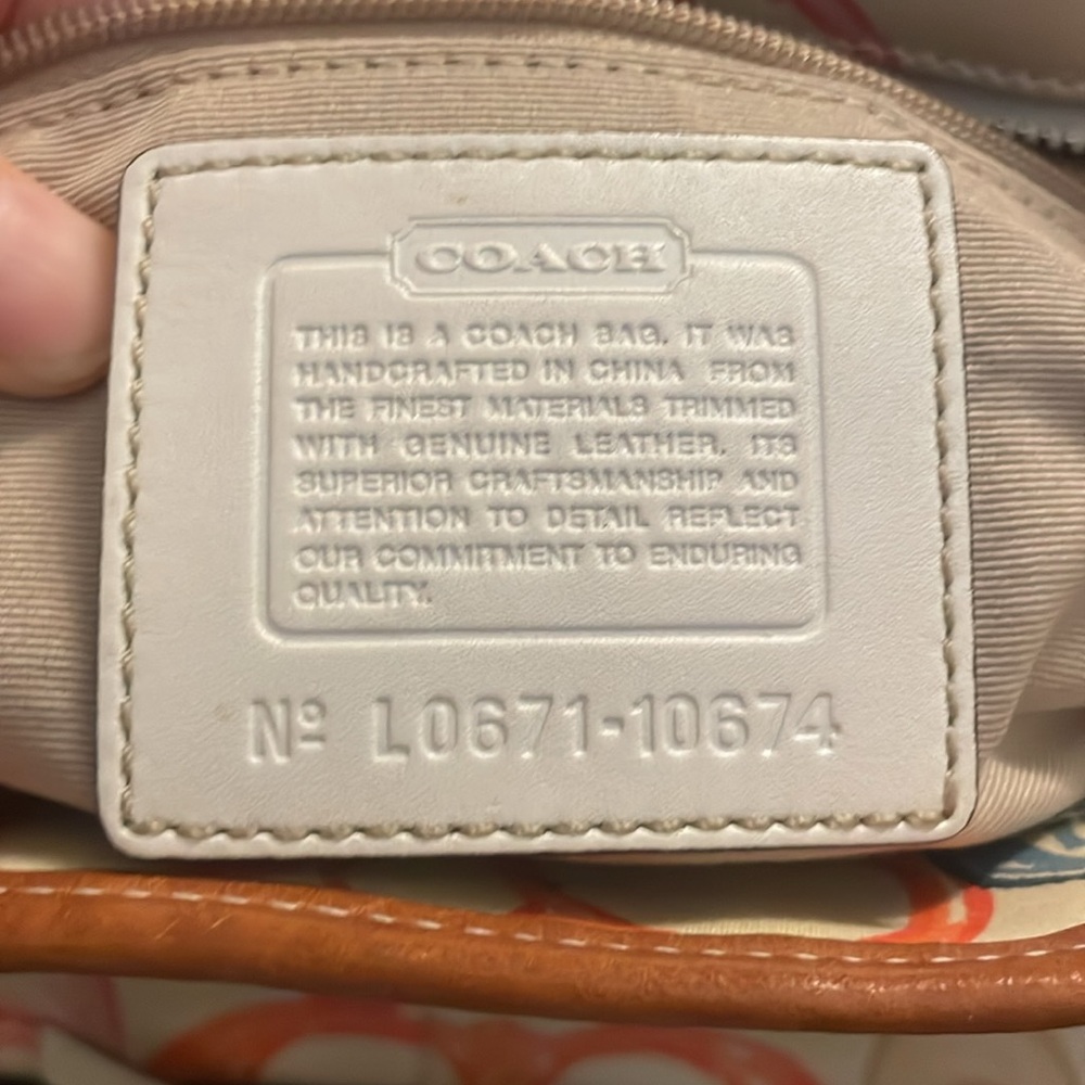 Coach Colorful  C Patterned Women's Tote Bag - Picture 3 of 17